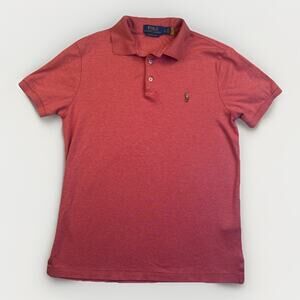 Polo Ralph Lauren Shirt Mens Small Custom Slim Fit Peach Flesh Pony 100% Cotton